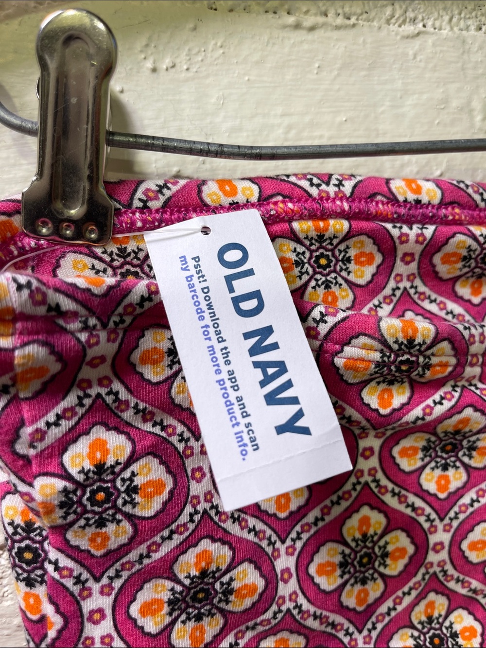Old Navy Pink and Orange Floral-Pattern Tube Top - Picture 6 of 7